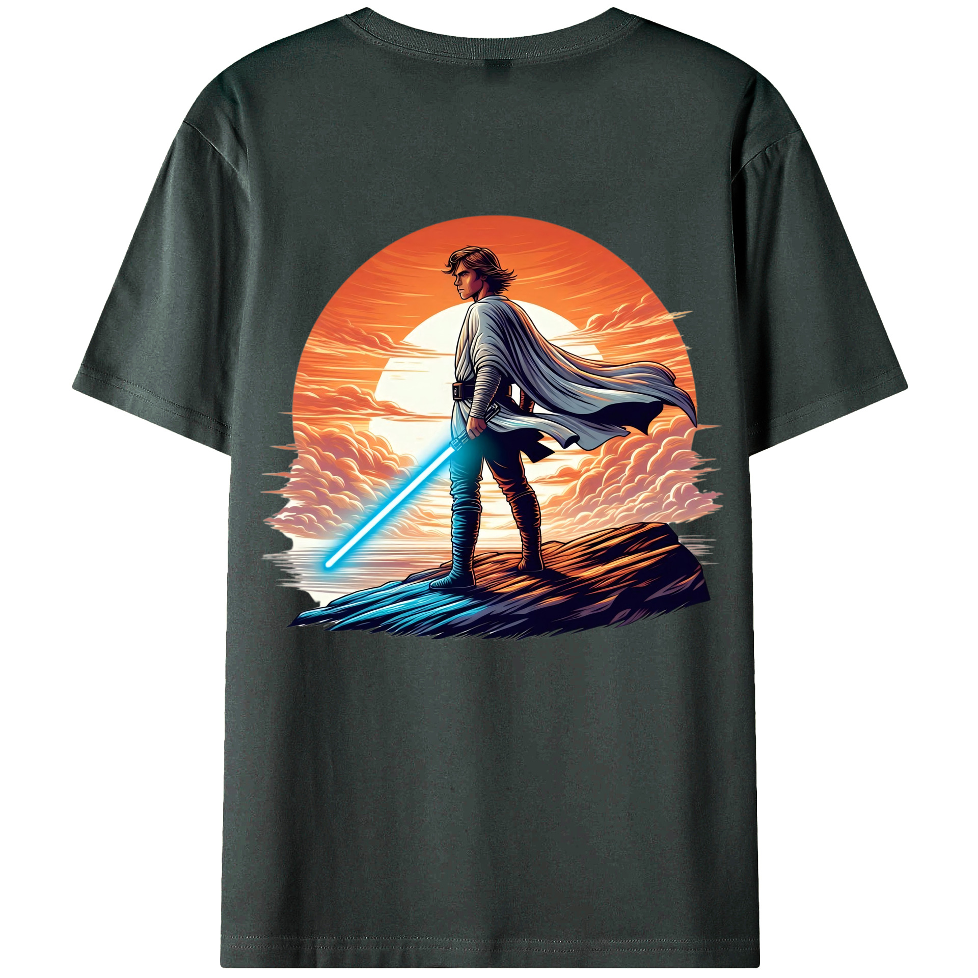 （画像用） スター・ウォーズ Star Wars 綿100％ メンズ半袖Tシャツ（バックプリント） 通気性